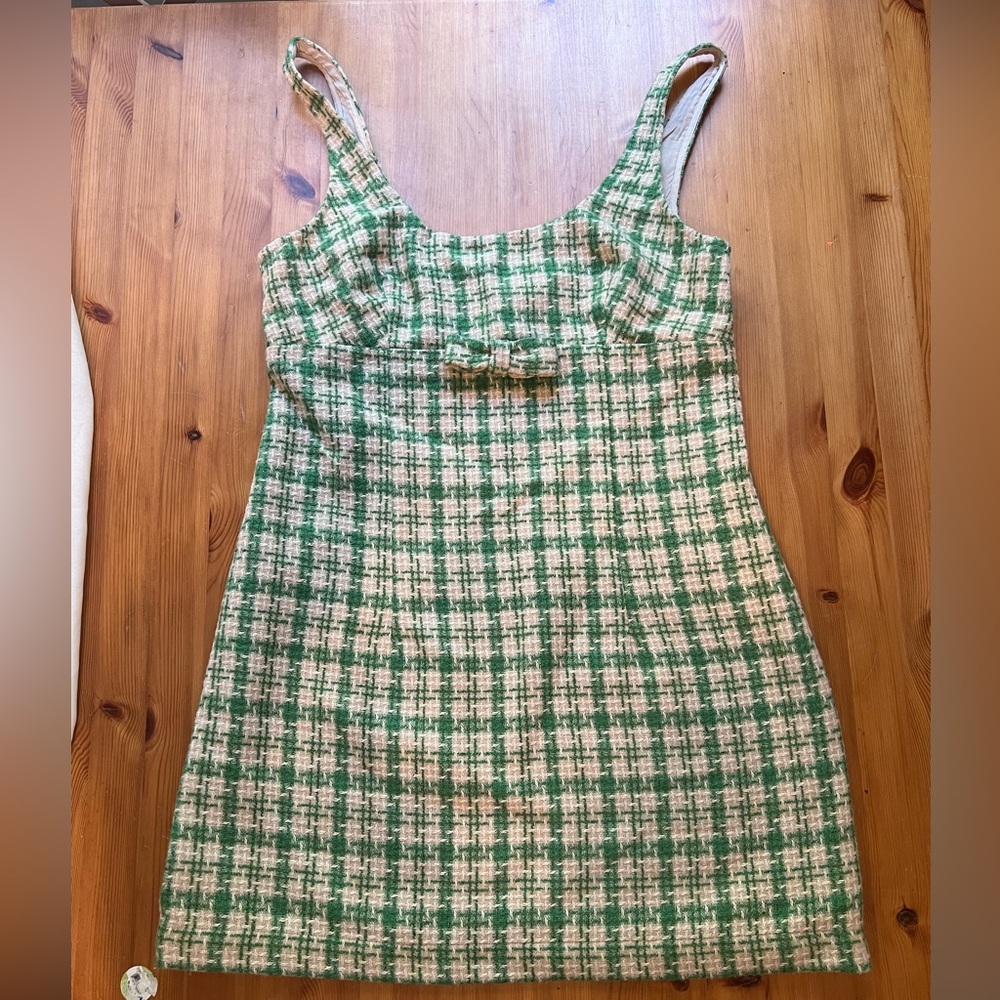 Plaid mini dress
